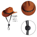 Pet Cowboy Hat Costume With Star Decor