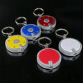 Deluxe Coaster Shape Round Led Flashlight Key Chain