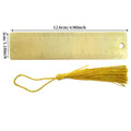 Brass Bookmark Ruler With Tassel