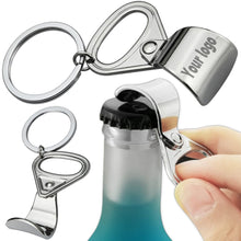 Custom Pull Ring Shaped Soda Beer Bottle Opener Keychain