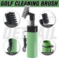 Golf Cleaning Brush with Retaining Clip and Squeeze Bottle