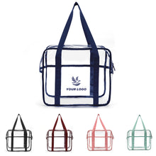 Clear Zippered Safety Tote Bag
