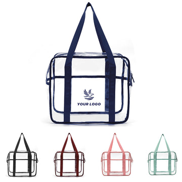 Clear Zippered Safety Tote Bag