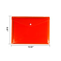 Snap-Closure A4 Transparent Document Pouch