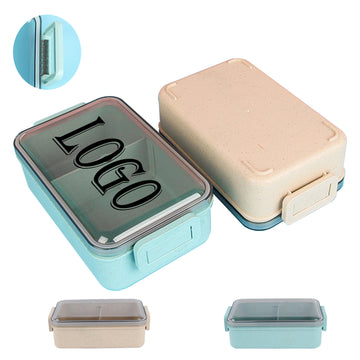Eco-Friendly Wheat Straw Lunch Box With Buckle