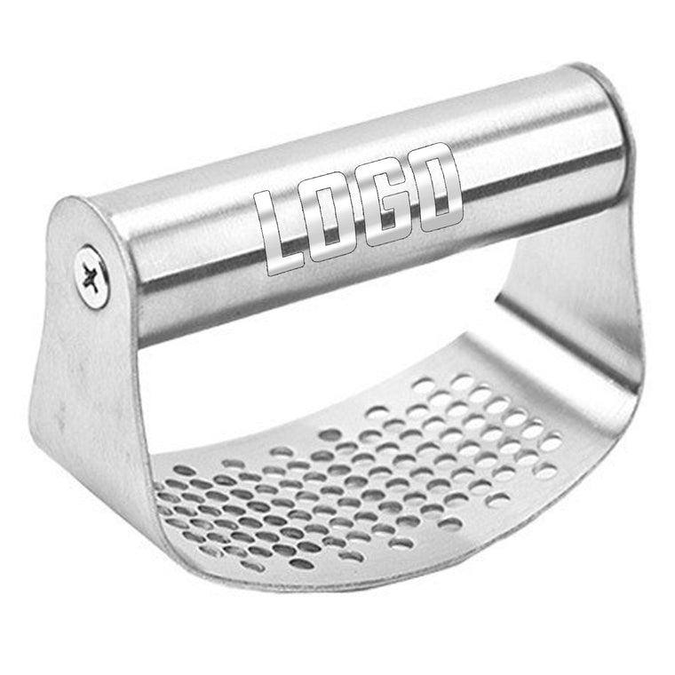 Stainless Steel Curved Garlic Press