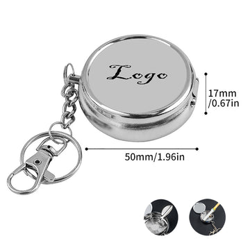 Portable Mini Ashtray Keychain