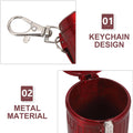 Mini Metal Trash/Garbage Can With Keychain Ashtray Cigarette Saver