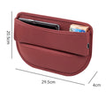 Universal Car Seat Gap Filler PU Leather Storage Box