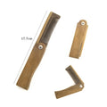 Wooden Viking Folding Hair Beard Comb Carrying Pouch For Men