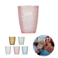 Stackable Hammered Plastic Acrylic Cup