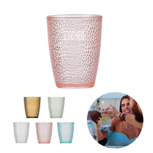 Stackable Hammered Plastic Acrylic Cup