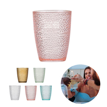 Stackable Hammered Plastic Acrylic Cup