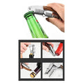 Multifunctional Wine Opener with Leather Sheath