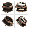 Vintage Crazy Horse Cowhide Men's Crossbody Bag