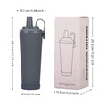 28Oz Ceramic Coated Inner Liner Straw Water Bottle