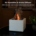 Flame Effect Aromatherapy Diffuser Humidifier Night Light