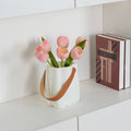 Plastic Nordic Style Imitation Porcelain Portable Vase