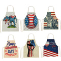 Independence Day Printed Linen Sleeveless Apron
