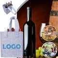 Portable Reusable 6 Bottle Felt Wine Carrier