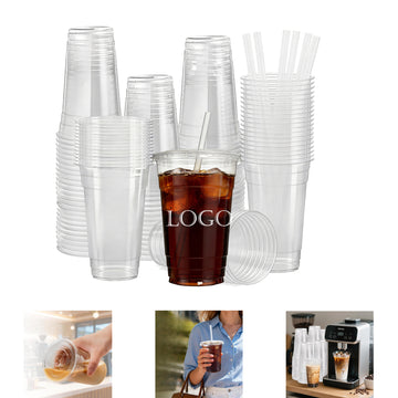 24 Oz. Disposable Clear Cold Drink Cups
