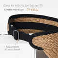 Women's Straw Beach Sun Hat UPF 80+