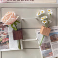 Wooden Magnetic Vase Fridge Magnet