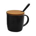 Creative Ceramic Coffee Mug With Lid Spoon