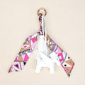Pegasus Bag Charm With Silk Scarf