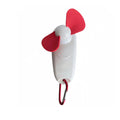 Portable Hand-Held Fan With Flashlight