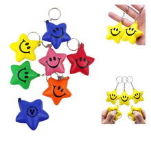 Smiley Face Pentagram Decompressing Ball Keychain