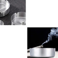 Stainless Steel Ashtray w/3 Grooves