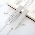 Metal Bookmark with Leaf Pendant