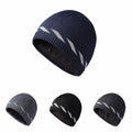 Reflective Silk Beanie Outdoor Night Work Knit Hats