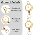 Retractable Zinc Alloy Key Chain