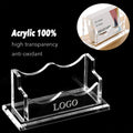 Clear Acrylic Business Card Holder for Desk Display