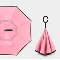 Inversion Auto Open Umbrella w/ C-Shape Handle