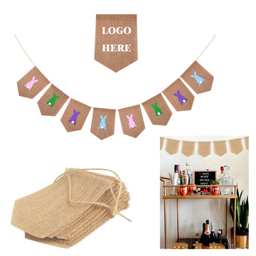 8 Flags Jute Party Decorating Pennant Banner