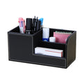Office Leather Storage Pen Holder