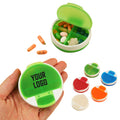 4 Compartment Frosted Clear Pill Box