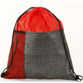 Etched Pocket Drawstring Bag