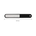 Black Stainless Steel Nail File With Anti-Slip Handle