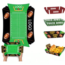12Pcs Disposable Football Party Food Paper Plate