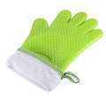 Silicone and Cotton Double-Layer Heat Resistant Oven Mitts