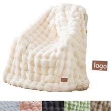 Luxury Plush Bubble Texture Throw