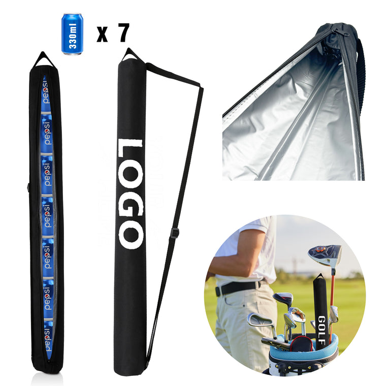 7 Cans Of Beer Golf Long Tube Ice Pack
