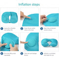 Inflatable U Shaped Pillow Travel Airplane Neck Pillow