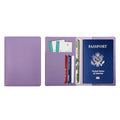 Pu Leather Multi-Pocket Passport Case