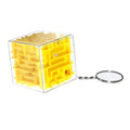 Mini Plastic 3d Cube Maze Puzzle Keychain