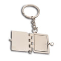 Customizable Mini Photo Album Keychain Stainless Steel